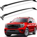 KINGGERI 300lbs All Metal Roof Racks Cross Bars fit for Ford Explorer 2016 2017 2018 2019 (Limited/XLT/Sport/Platinum), Heavy Duty Aluminum Roof Rails Crossbars Rooftop Basket Carrier Black