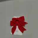 CLLOT Red Hair Bows for Girls in Pair, Velvet Bow Clips Hair Accessories for Baby Girls Toddlers Kids
