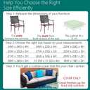 FLYMEI Patio Cushion Covers 22x22x3 Waterproof Outdoor Cushion Cover Replacement 2Packs Outdoor Seat Cushion Slipcover for Rattan Chair Sofa, Beige