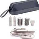 Airwrap Travel Case for Dyson/Shark Flexstyle, Travel Pouch for Complete Styler and Attachments, Travel Bag for Hair Dryer (Dark Gray)
