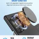 Wireless Charger for Mag-Safe Charging Station: JoyGeek 3 in 1 Magnetic Travel Stand Charge for iPhone 15 14 13 12 Pro Max Plus - Apple Watch 9 8 7 6 5 4 3 2 SE - AirPods Pro 2/3
