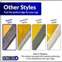 Instabind 54 ft Roll Premium Carpet Edge Binding Regular Style Carpet Edge Trim for Do-It-Yourself Rug Edging- with Durable Hold & Easy Finishing for Rug Edges - USA Made Flooring Products, Tan