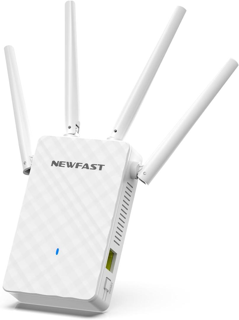 NEWFAST 2025 WiFi Extenders Signal Booster RE516, WiFi Range Extender, Wireless Repeater for Home Covers Up to 9, 800 Sq.ft and Support 35 Devices, Support WPS One Key Setup