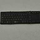 iClever Foldable Keyboard, BK08 Bluetooth Keyboard with Sensitive Touchpad (Sync Up to 3 Devices), Tri-Folding Pocket-Sized for Windows Mac Android iOS (Dark grey)