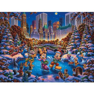 Ceaco - Disney - Dowdle - Mickey and Friends - Skating in Central Park - 1500 Piece Jigsaw Puzzle