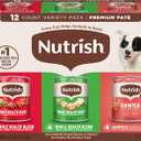 Nutrish Gentle Digestion and Whole Health Blend Premium Paté Variety Pack Wet Dog Food, 13 oz. Can, Pack of 12 BBD Feb 17 2028