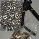 Grommet Tool Kit, 3/8 inch Handheld Eyelet Kit Manual Grommet Press Machine with 500 pcs 10 mm Grommets