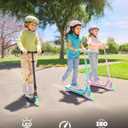 Gyroor KS2 Kids Electric Scooter – 5 MPH Safe Speed, Foot Sensor Start, LED Lights, Adjustable Handlebar, 2 Hr Fast Charge, UL2272 Certified, Ages 6–12, 121 lb Max Load