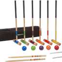 Amazon Basics Croquet Set, Six Player, Black