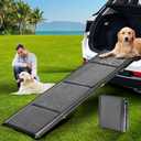 Dog Ramp for Car 63" Long & 17.3" Wide Portable Dog Ramps for Large Dogs with Non-Slip Rug Surface Dog Car Ramp for SUV Car & Truck, Outdoor Pet Ramp Folding Dog Ramp Up to 250LBS