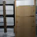 No Assembly Bookshelf, 3 Tier Stylish Black Folding Book Shelf, Foldable Bookcase with Glass Shelf, Small Collapsible Display Case Storage Organizer for Bedroom, Living Room