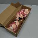 Floroom Ranunculus Artificial Flowers 18 Pcs Dusty Rose Faux Silk Mini Ranunculus Bulk Fake Wedding Filler Flowers for DIY Bouquets, Centerpieces, Bridal Shower Decorations & Arrangements