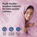Duvet Cover Full Size Set - Extra Soft Full Duvet Cover 80" x 90" with 2 Pillow Shams - Hotel Luxury, Easy Care & Fade Free w/ Zipper Closures & Ties - All Season, Comfy and Breathable (Light Pink)