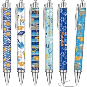 20pcs Hanukkah Pens Bulk Happy Hanukkah Gifts Hanukkah party favors Jewish Pen Star of David Gift Chanukkah Themed Gifts Chanukkah Decorations Dreidels Menorah Pen for Friends Coworkers Jewish Star