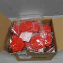 Wenqik 50 Sets Quinceanera Party Favors for Guests Rose Design Compact Pocket Mirrors Quinceanera Cards Thank You Gift and Organza Bags Sweet 15 Mis Quince Birthday Party Favor (Red)