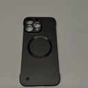 for iPhone Case,Luxury Magnetic Metal Gloss Matte Ultra Thin Frameless,Compatible with Magsafe Slim Hard PC Protection Shockproof Phone Case (Black,iPhone 14 Pro Max)