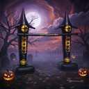 Poen Halloween Inflatable Limbo Game Halloween Party Game for Kids and Adults Carnival Game Engage Your Guests Inflatable Decoration for Birthday Party Games Indoor Outdoor Picnic(1 Set)