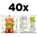 Lay's Kettle Cooked Potato Chips, Jalapeno, 0.85 Ounce (Pack of 40) (EXP 08/25/26)
