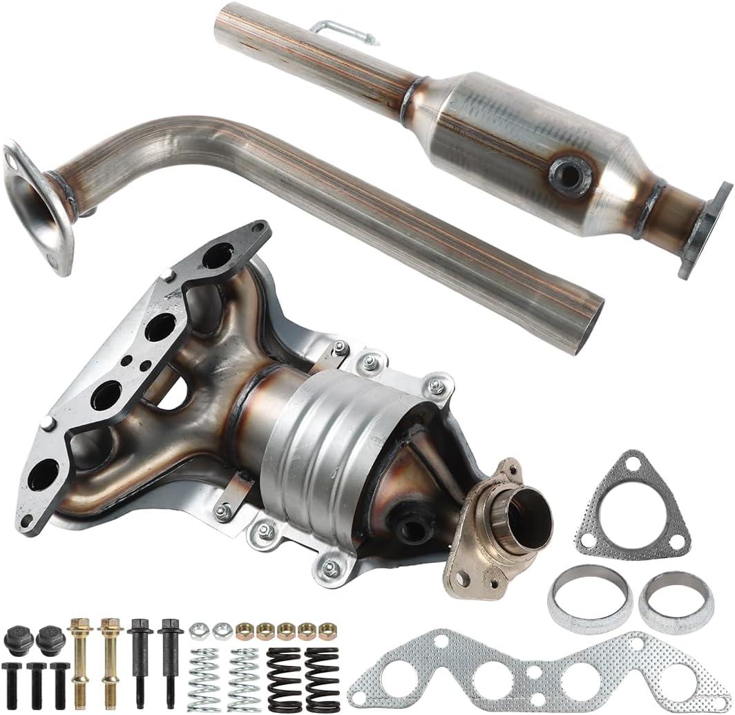 Front & Rear Catalytic Converter Kit Fit for 2001-2005 Honda Civic 1.7L