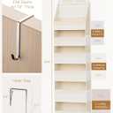 Criusia 2 Pack Over the Door Organizer, 6-Shelf Closet Hanging Storage with 13 Mesh Pockets, 55lbs Capacity Behind the Door Storage for Baby Nursery, Bathroom, Bedroom, and Dorm, Beige