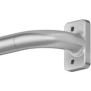 Ycinadou Curtain Rods for Windows 36 to 48 Inches,Blackout Wrap Around Curtain Rod for Bedroom, Living Room,1 Inch Diamete Adjustable Drapery Rod,Grey