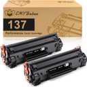 CMYBabee Compatible for Canon 137 Black Toner Cartridge Replacement for CRG137 ImageClass MF236n D570 LBP151dw MF247dw MF249dw MF232w MF242dw MF244dw MF216n MF227dw MF212w Printer Ink (2-Pack)
