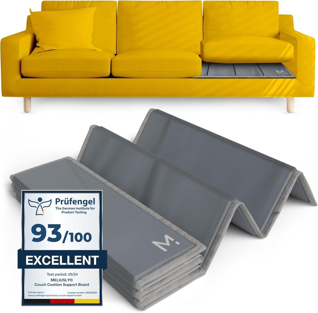 Meliusly Heavy Duty Couch Cushion Support for Sagging Cushions (21x72) Reinforced Wood Sofa Cushion Support Board for Sagging Seat, Deep Couch Supporter for Under The Cushions, Loveseat Saver