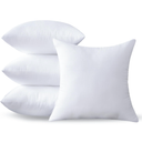 18 x 18 Set of 4 - Premium Soft and Fluffy 18 Inch Medium Sofa Decorative White Square Throw Pillow Inserts Stuffing for Living Room Couch and Bedroom Interior Cushions