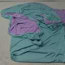 Blue and Purple Arch Cover 3 Set-7.2FT, 6.6FT, 6FT Arch Backdrop Cover Spandex Fitted 2- Color Fabric Stand Covers for Baby Shower Mermaid Theme Birthday Party Wedding Photo Background Decorations