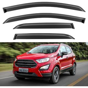 Window Visors Rain Guards for Ford EcoSport 2018 2019 2020 2021 2022, Out-Channel Window Vent Wind Deflectors Visors Shades for 18 19 20 21 22 EcoSport