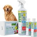 BugMD Flea and Tick Concentrate (3.7 oz, 2 Pack)  Essential Oil Formula for Dogs, Controls Fleas, Ticks & Mites, Safe for Pet Beds, Kennels & Home Use (Starter Kit)