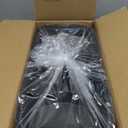 8X8 3-Compartment 50-Pack Plastic Clamshell Takeout Food Trays Heavy Duty Togo Disposable Box Carryout Meal Prep Packaging Catering Hinged Containers With Secure Snap Lid (Formerly FULING)