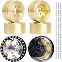 HobbyPark RC Crawler Brass Wheel Weight Block fit 1.9/2.2 inch Beadlock Wheel Rims for Traxxas TRX4 TRX6 Axial SCX10 II III Redcat Gen7 Gen8 (73.5g/each-4pcs)