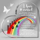 Xendelow Pet Memorial Gifts, Sympathy Gifts for Loss of Dog Cat, Pet Sympathy Present, Pet Memorial Acrylic Rainbow Bridge Decorations, Condolences Gift for Remembrance, Bereavement Gift for Loss Pet