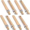 Maitys Wooden Drawer Slides Bottom Mount Classic Center Guide Track with Metal Slide Glides Traditional Wood Drawer Rails for Dresser Replacement(16 Inches,8 Pcs)