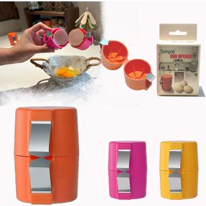 2 x Egg Shell Opener, 2025 Upgrade Eggs Shell Opener for Raw Eggs, Egg Opener Makes Cook and Bake Efficient, Egg Cracker Tool Helps You Crack a Whole Egg Into the Bowl or Pot.