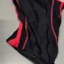 beautyin Women's One Piece Athletic Racerback Swimsuit Slimming Bathing Suit (Large, Black and Red)