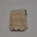 ARTABLE Rectangle Small Table Cloth Lace Macrame Vintage Tablecloth Shabby Chic Embroidered Oblong Table Cover for Wedding Banquet Holiday Long Dinner Tables (Golden, 43"x43")