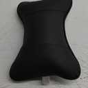 DS. DISTINCTIVE STYLE Car Neck Pillow 2 Pieces PU Leather Travel Pillow for Head Rest Neck Support for Car Seat - Black