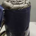 2025 Premium Upgraded Non-Vacuum Bed Quilt All Seasons 100% Cotton Filled Comforter - Reversible Lightweight Soft Breathable Fluffy (Midnight Grey Twin)