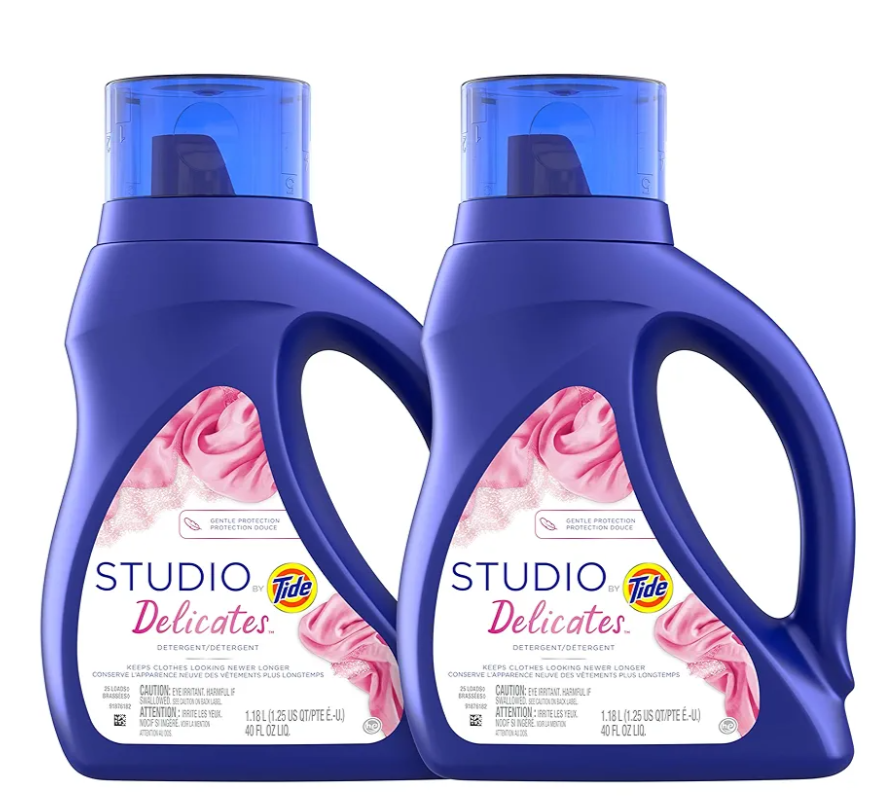 Tide Studio Delicates Liquid Laundry Detergent,40 Fl Oz,Pack of 2