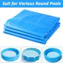 10FT Round Inflatable Above Ground Pool CoverRound Pool Cover with Drawstring Design for Easy Installation,Solar Covers for Outdoor Inflatable Swimming Pools,Prevent Leaves, Debris and Dust