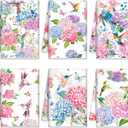 Oudain 6 Pcs Spring Kitchen Towels Decor Hydrangea Hummingbirds Floral Dish Hand Tea Towels Camper Towel Dish Drying Towel for Kitchen Spring Party Holiday Supply Bathroom Housewarming Gift