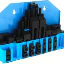 WFLNHB 58 Pcs Pro-Series 1/2" T-Slot 3/8"-16 Stud Clamping Kit for Bridgeport Mill