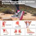 Women's Orthopedic Mid Trekking Hiking Boots: Comfortable Plantar Fasciitis Ankle Support Workout Walking Running Shoes, Orthotic Work Sport Waterproof Trail Sneakers for Feet and Heel Pain Relief (Gray)