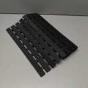 MBOSS Bath Tub Shower Mat Non Slip Bathtub Mats for Bathroom Shower Floor Mat Bath Mats for Shower Tub Anti Slip Shower Mat with Drain Hole and Large Suction Cups (Black, 27.5 X 15.7 Inch)