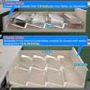 Antimbee Spice Drawer Organizer, 4 Tier- 8 Pack Kitchen Spice Rack Tray for Drawer, Expandable From 13" to 26" Acrylic Seasoning Organizer Rack Holds up 56 Spice Jars (Jars not Include)