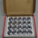 Sposuit M12x1.25 Lug Nuts - Replacement for 2002-2024 Nissan Altima, 1988-2023 Maxima, 2012-2024 Pathfinder, 2008-2023 Rogue - OEM Factory Style Mag Seat Chrome Lug Nut with Washer(20 Pcs)