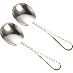 Small Serving Spoons,18/10 Stainless Steel Buffet & Banquet Style Serving Utensils (Set of 2)