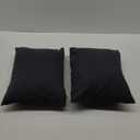 Home Brilliant 2 Pack Super Soft Striped Corduroy 16 x 12 Pillow Covers Decorative Euro Throw Pillow Sham Cushion Covers for Couch, 16 x 12 inch, Dark Grey